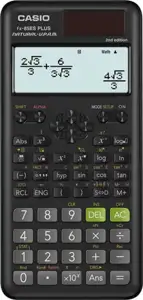 CASIO SCIENTIFIC CALCULATOR FX-85ESPLUS-2 B, 252 FUNCTIONS, 77X162MM, CARDBOARD BOX, BLACK