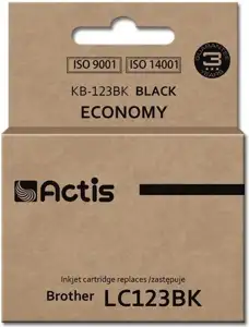 Actis KB-123Bk ink (replacement for Brother LC123BK/LC121BK; Standard; 10 ml; black)
