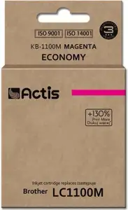 Actis KB-1100M Ink Cartridge (replacement for Brother LC1100M/980M; Standard; 19 ml; Magenta)