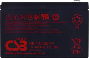 Battery HR1234WF2 CSB 9Ah 12V
