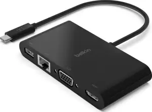 Belkin AVC005BTBK interface hub USB 3.2 Gen 1 (3.1 Gen 1) Type-C Black