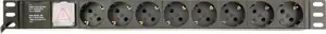 Gembird EG-PDU-014-C14 power distribution unit (PDU) 8 AC outlet(s) 1U Black