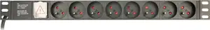 Gembird EG-PDU-014-FC14 power distribution unit (PDU) 8 AC outlet(s) 1U Black