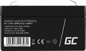 Green Cell AGM13 UPS battery Sealed Lead Acid (VRLA) 6 V 1.3 Ah