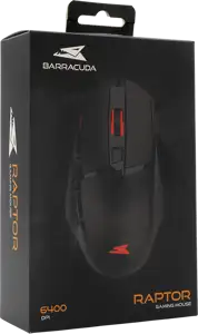 BARACUDA gaming miš BGM-051 RAPTOR crni 6.400dpi