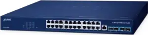 Planet L3 24-Port 10 100 1000T 4-Port 10G SFP Managed Ethernet Switch
