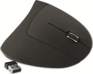MediaRange Mouse Wireless Vertical right-handed, black