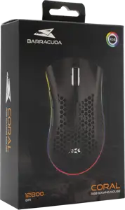 BARACUDA RGB gaming miš BGM-031 CORAL crni 12.800dpi