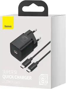 Baseus TZCCSUP-L01 mobile device charger Smartphone Black AC, USB Fast charging Indoor