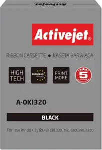 Activejet A-OKI320 Ribbon (replacement OKI 9002303; 3000000 characters; Supreme; black) 100 pieces