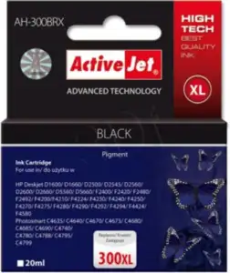 Activejet Ink Cartridge AH-300BRX (HP 300XL CC641EE compatible; Premium; 20 ml; black)