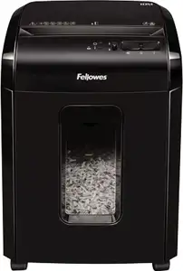 Fellowes Powershred 10M paper shredder Micro-cut shredding Black