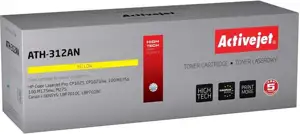 Activejet ATH-312AN Toner (replacement for Canon, HP 126A CRG-729Y, CE312A; Premium; 1000 pages; yellow)