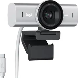 Webcam Logitech MX Brio, 4K Ultra HD, Pale Gray, USB-C