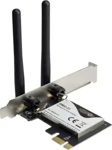 Inter-Tech Wi-Fi 4 PCIe Adapter DMG-31 2T2R Antenne 300Mbps retail