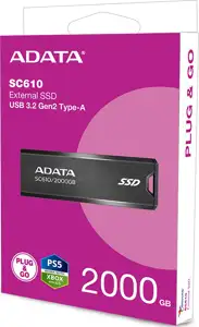 ADATA SC610 USB flash drive 2 TB USB Type-A 3.2 Gen 2 (3.1 Gen 2) Black