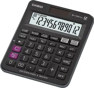 CASIO CALCULATOR OFFICE MJ-120D PLUS BLACK , 12 DIGIT DISPLAY