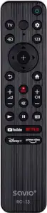 Savio universal remote control/replacement for Sony TV, SMART TV, RC-13