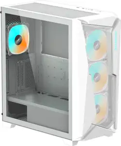 GIGABYTE C301 GLASS USB 3.1 Gen2 Type-C ARGB Illuminated Case, E-ATX White
