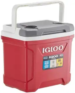 IGLOO cooler bag red, white 15l
