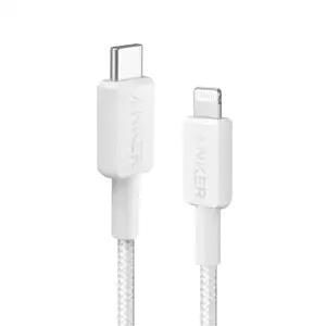 Anker 322 USB-C to Lightning braided cable 0.9m white