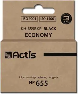 Actis KH-655BKR ink (replacement for HP 655 CZ109AE; Standard; 20 ml; black)