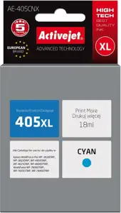 Activejet AE-405CNX ink (replacement for Epson 405XL C13T05H24010; Supreme; 18ml; cyan)