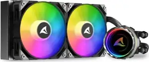 Sharkoon Wasserkühlung S80 RGB 2 Lüfter 240mm schwarz