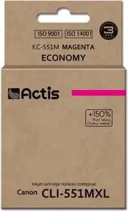 Actis KC-551M ink (replacement for Canon CLI-551M; Standard; 12 ml; magenta (with chip)