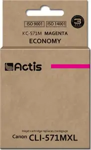 Actis KC-571M ink (replacement for Canon CLI-571M; Standard; 12 ml; magenta)