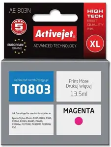 Activejet AE-803N Ink (Replacement for Epson T0803; Supreme; 13,5 ml; magenta)