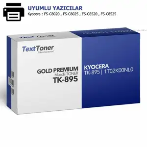 TON Kyocera Toner TK-895K Schwarz bis zu 12.000 Seiten gem. ISO/IEC 19798+B72