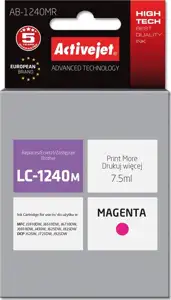 Activejet AB-1240MR Ink cartridge (replacement for Brother LC1240M/1220M; Premium; 7.5 ml; magenta)
