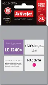 Activejet AB-1240MNX ink (replacement for Brother LC1220Bk/LC1240Bk; Supreme; 12 ml; magenta)