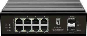 LevelOne Switch 8x GE IGP-1031 2xGSFP 240W 8xPoE+