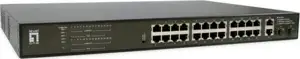 LevelOne Switch 24x GE GEP-2821 2xGE 2xGSFP 19