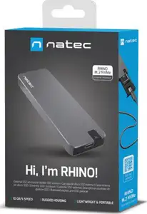 NATEC SSD ENCLOSURE RHINO M.2 NVME ALUMINIUM