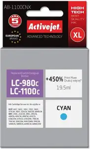 Activejet AB-1100CNX ink (replacement for Brother LC1100/LC980C; Supreme; 19.5 ml; cyan)