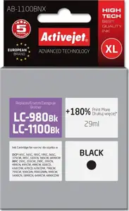 Activejet AB-1100BNX ink (replacement for Brother LC1100/LC980Bk; Supreme; 29 ml; black)