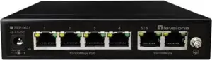 LevelOne Switch 6x FE FEP-0631 60W 4xPoE+