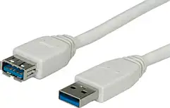 USB 3.0 kabel 1,8m, AM -AF, Roline, bijeli
