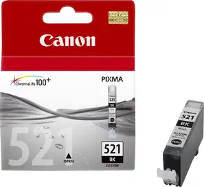 Tinta Canon CLI-521Bk, black