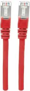 S/FTP 26 AWG, CAT7 Raw Cable, CAT6a Modular plugs, 5 m, Red