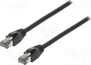 Premium Cat.8.1 patch cable, black, 10m