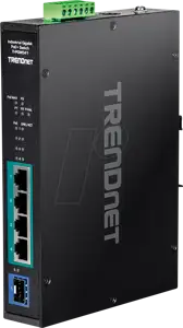 TRENDnet 5-port Indust. Gbit PoE+ DIN-Rail Switch -20/+65°C