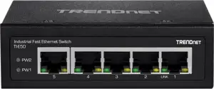 TRENDnet Industrie Switch 5 Port Fast Ethernet L2 DIN-Rail