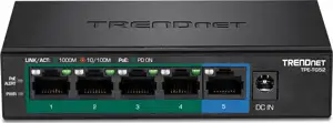 TRENDnet 5-Port Gigabit PoE+ Switch (32W)