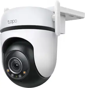 Outdoor Pan/Tilt Security Wi-Fi Camera - Tapo C520WS 2K QHD Live View, Starlight Color Night Vision-360° Visual Coverage