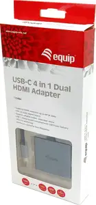 Equip Dock USB-C->2xHDMI,USB 3.0,100WPD 4K30Hz 0.15m si