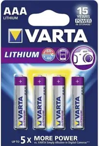 Professional Lithium AAA - 1.5 V, 1100 mAh, LI/IRON DI